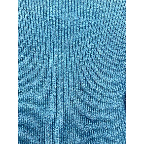 St. Johns Bay Women Classic Blue Ribbed Turtleneck Sweater X-Large Cotton Blend - Picture 5 of 16